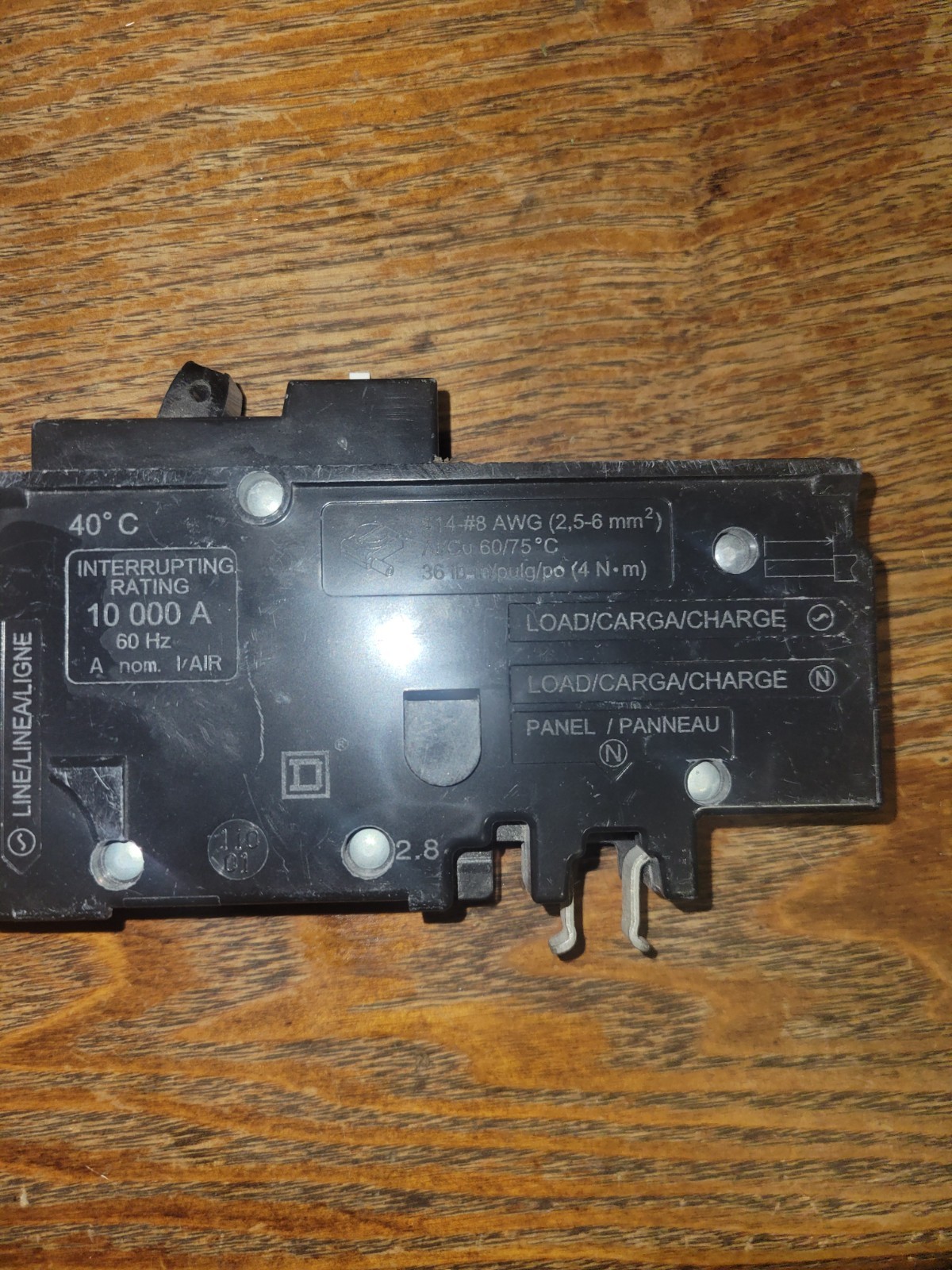 Square D Homeline HOM120PCAFI 20A 1 POLE CIRCUIT BREAKER