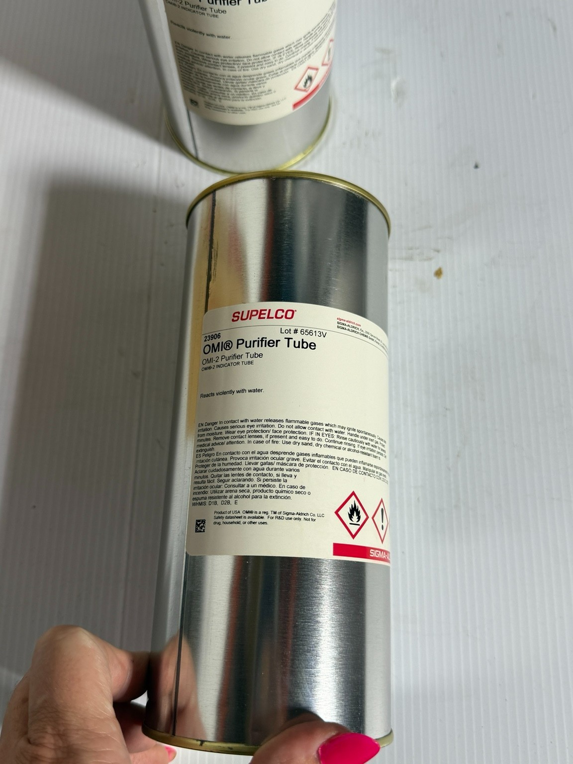 Lot of 3 Supelco 23906 OMI-2 Purifier Tubes Sigma Aldrich NEW Sealed