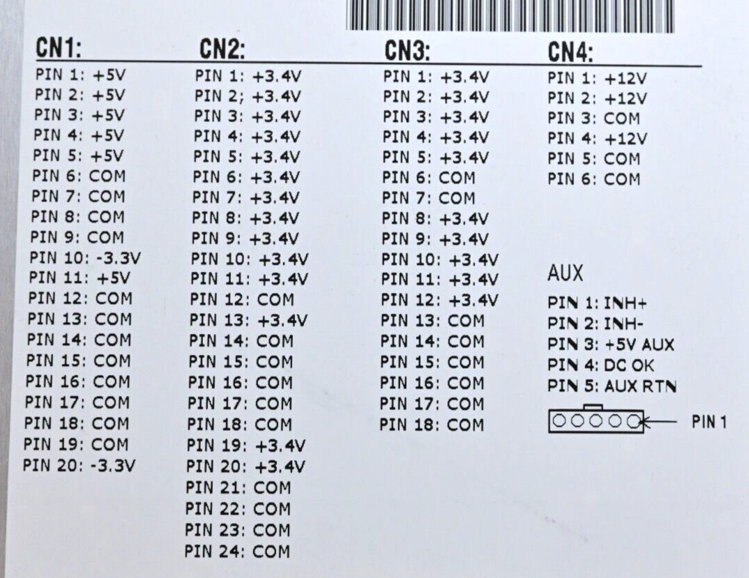 Agilent Celestica 7000 Series Modular Power Supply 3.4V 5V 12V 700W 0950-4388