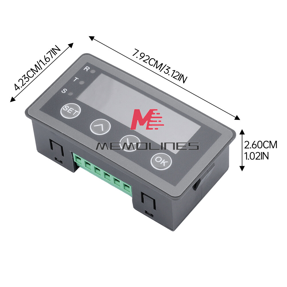 0-10V 0-20mA 2-10V 4-20mA 4-Wire Analog Input (Reception) Display Meter DC 8~25V