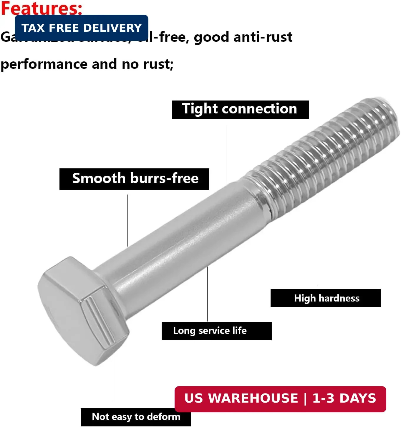 Stainless Steel Hex Bolt Kit for Ford 260 289 302 Engines – 228 Pcs Nuts & Bolts