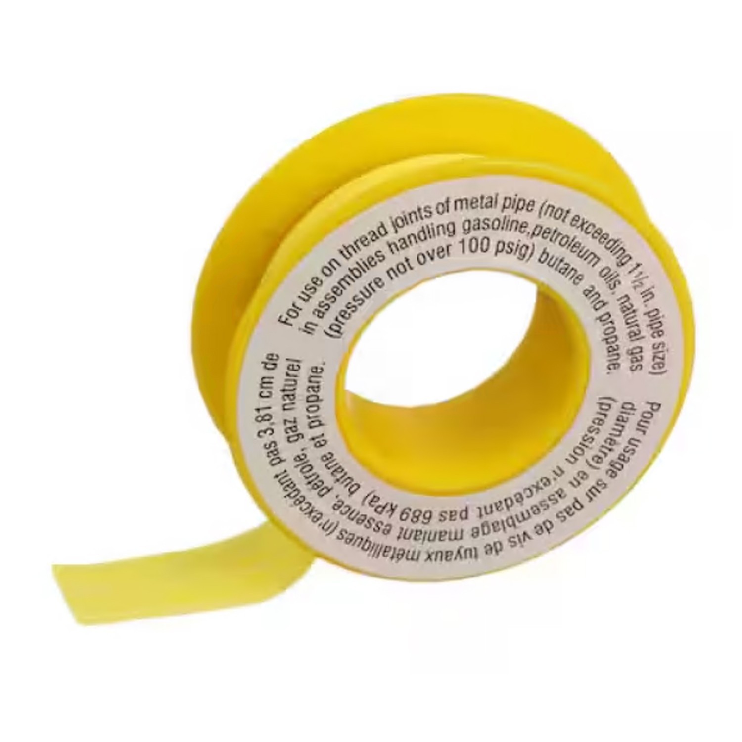 1/2 in. x 260 in. Yellow Thread Sealing PTFE Plumber’s Tape (2-Pack)