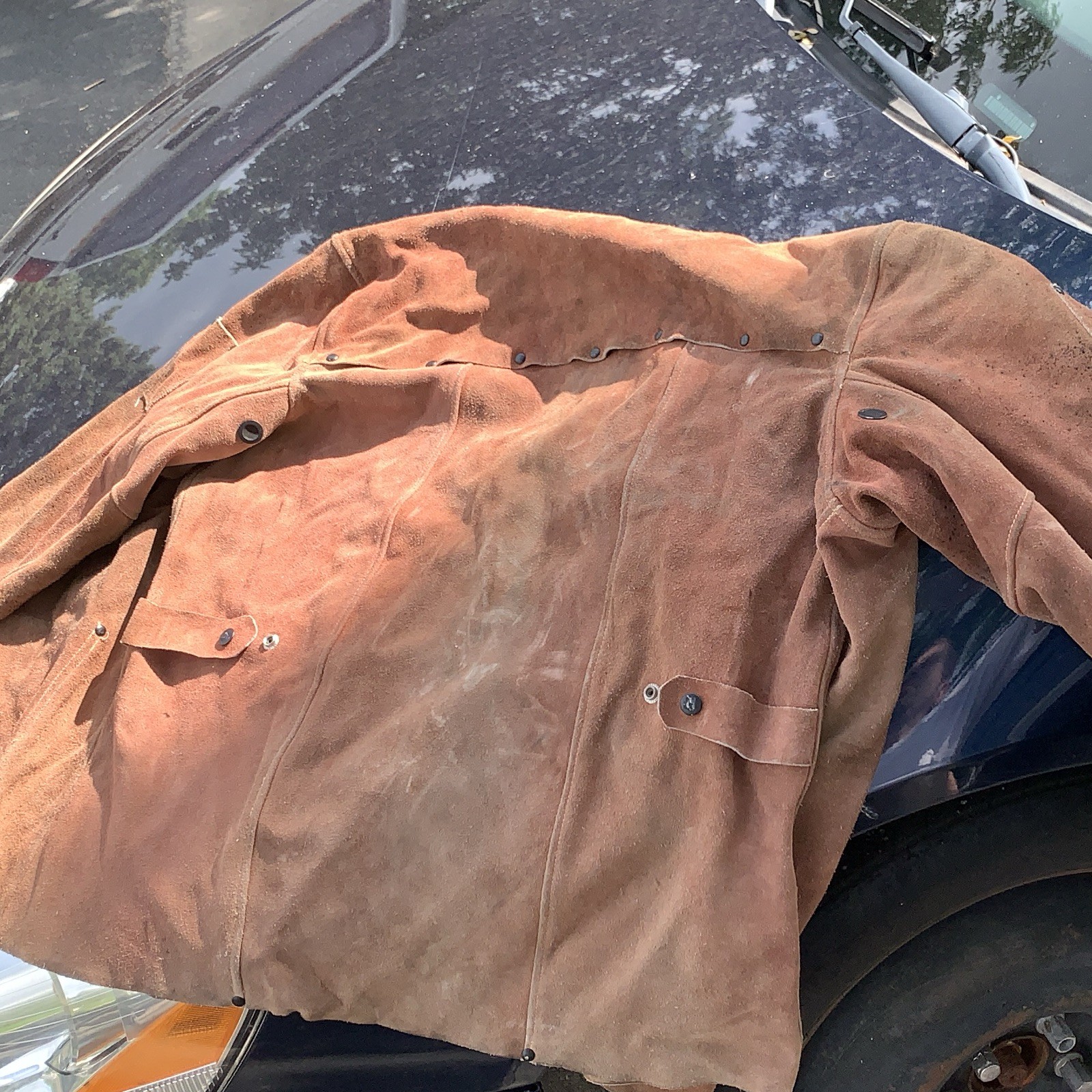 Steiner STVE-2133 Brown Leather Welding Jacket XL 30 in Length