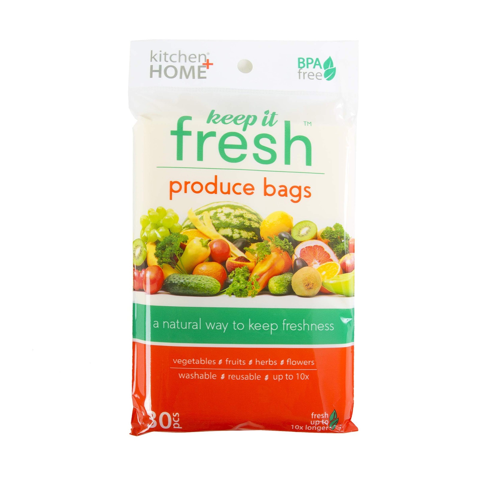 Keep it Fresh Produce Bags – 30 Reusable BPA Free Freshness Produce Bags & Tw…