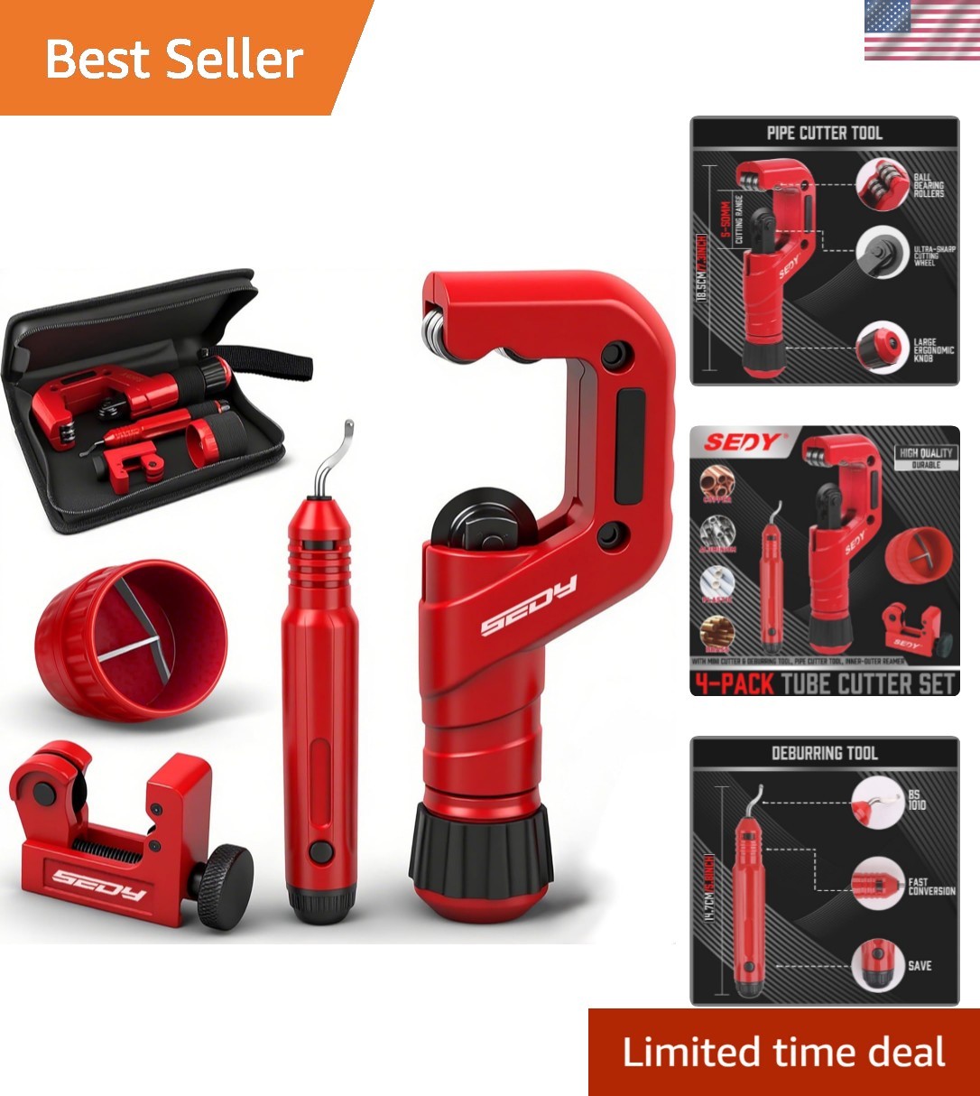 Ultimate Tube Cutter Set – Heavy Duty Pipe Cutter 3/6″-2″ OD, Mini Tube Cutte…