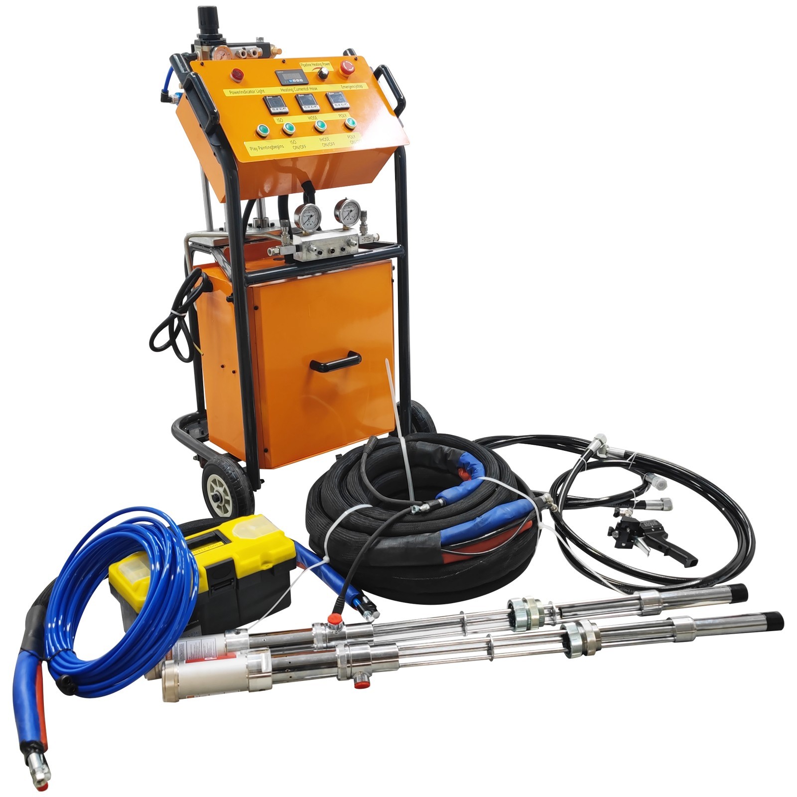 110V Polyurethane Foam Spray Insulation Machine W/ Full Parts 5-9L Spraying Flow
