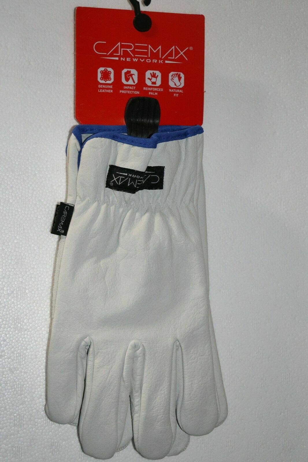 3 Pair Of Premium Genuine Leather Grain Cowhide Work Gloves W/Double Palm