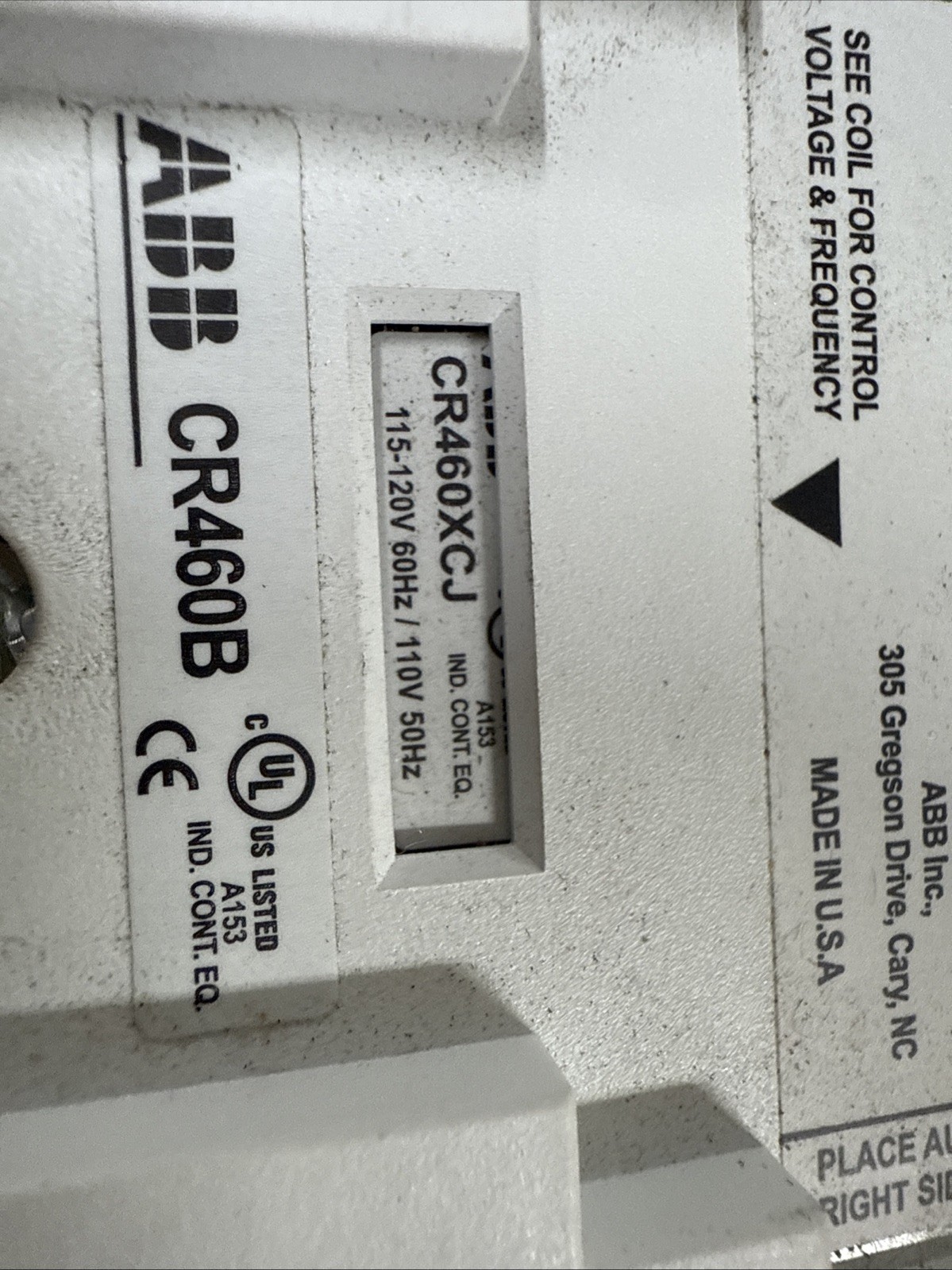 GE CR463L30AJA 30A Electrically Held Lighting Contactor 120 Volt Coil CR460XP31