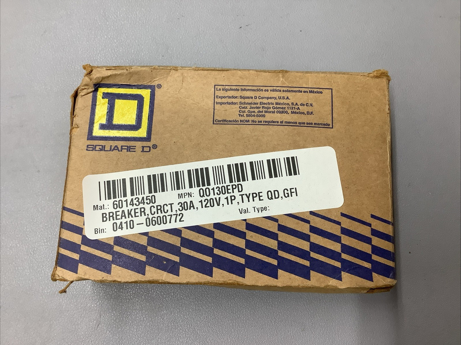 Square D QO130EPD GFEP Circuit Breaker 30A 120VAC (b134)