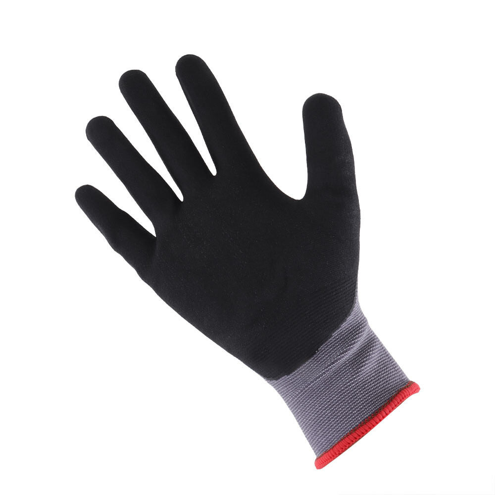 Safety Work Gloves MicroFoam Nitrile Coated Foam Gloves L-Size/12 Pairs