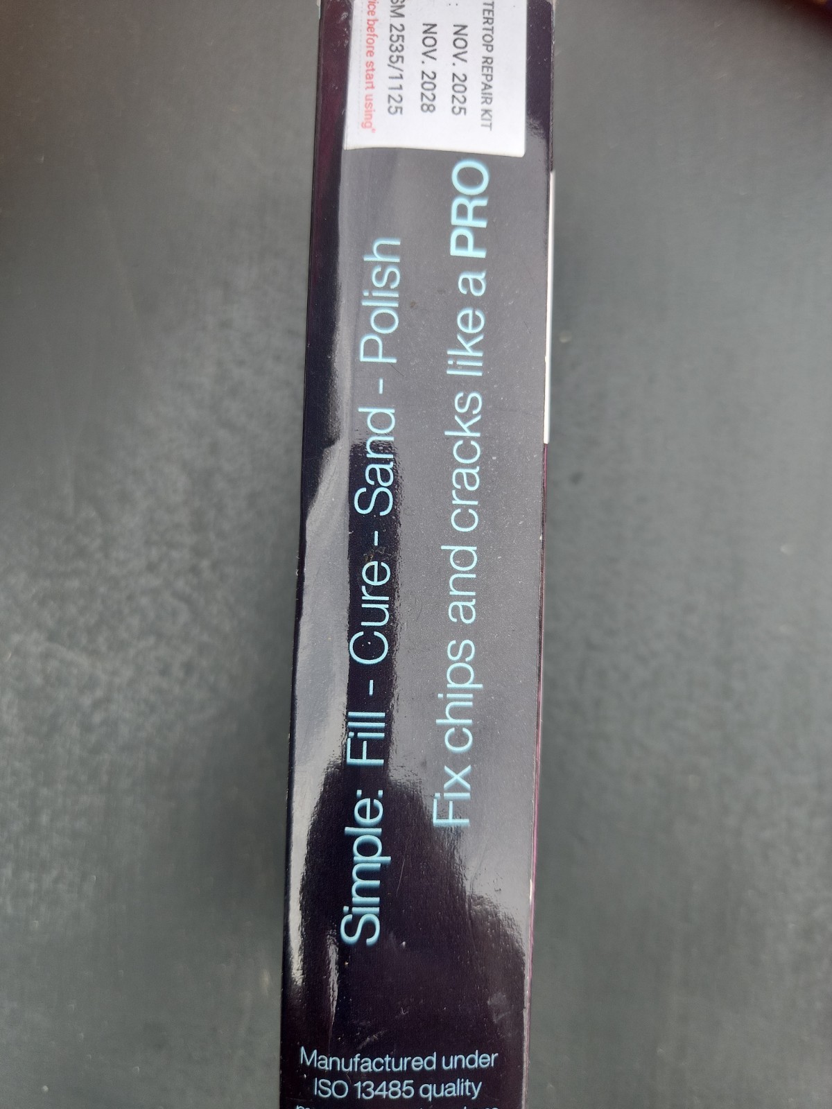 White Quartz Countertop Repair Kit for Chips, Cracks & Scratches