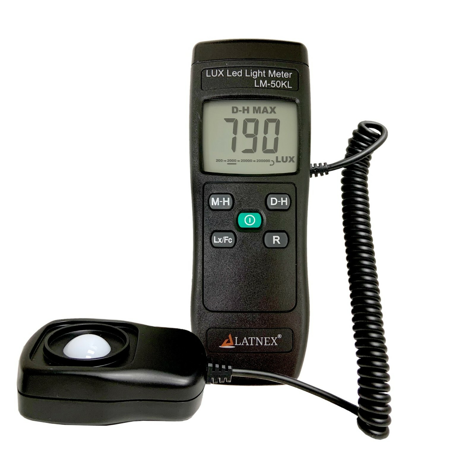 LATNEX Digital Lux LED Light Meter LM-50KL – Includes Calibration Certificate