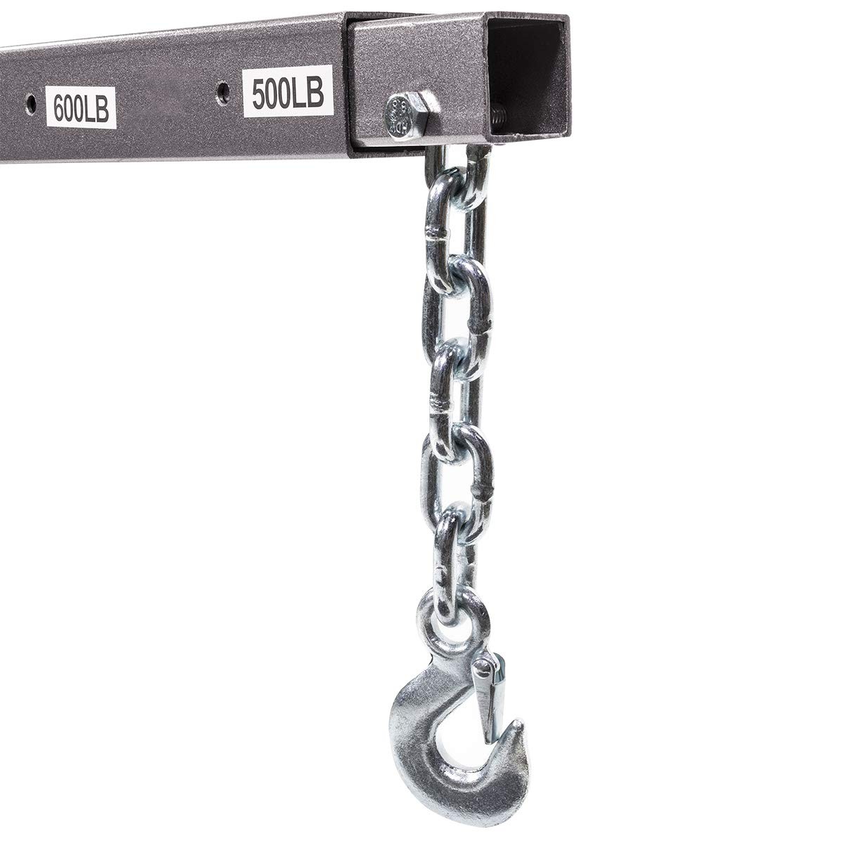 Stark USA 1/2 Ton Capacity Pickup Truck Extra Hoist Lift 5-1/2″ x 8″, Grey