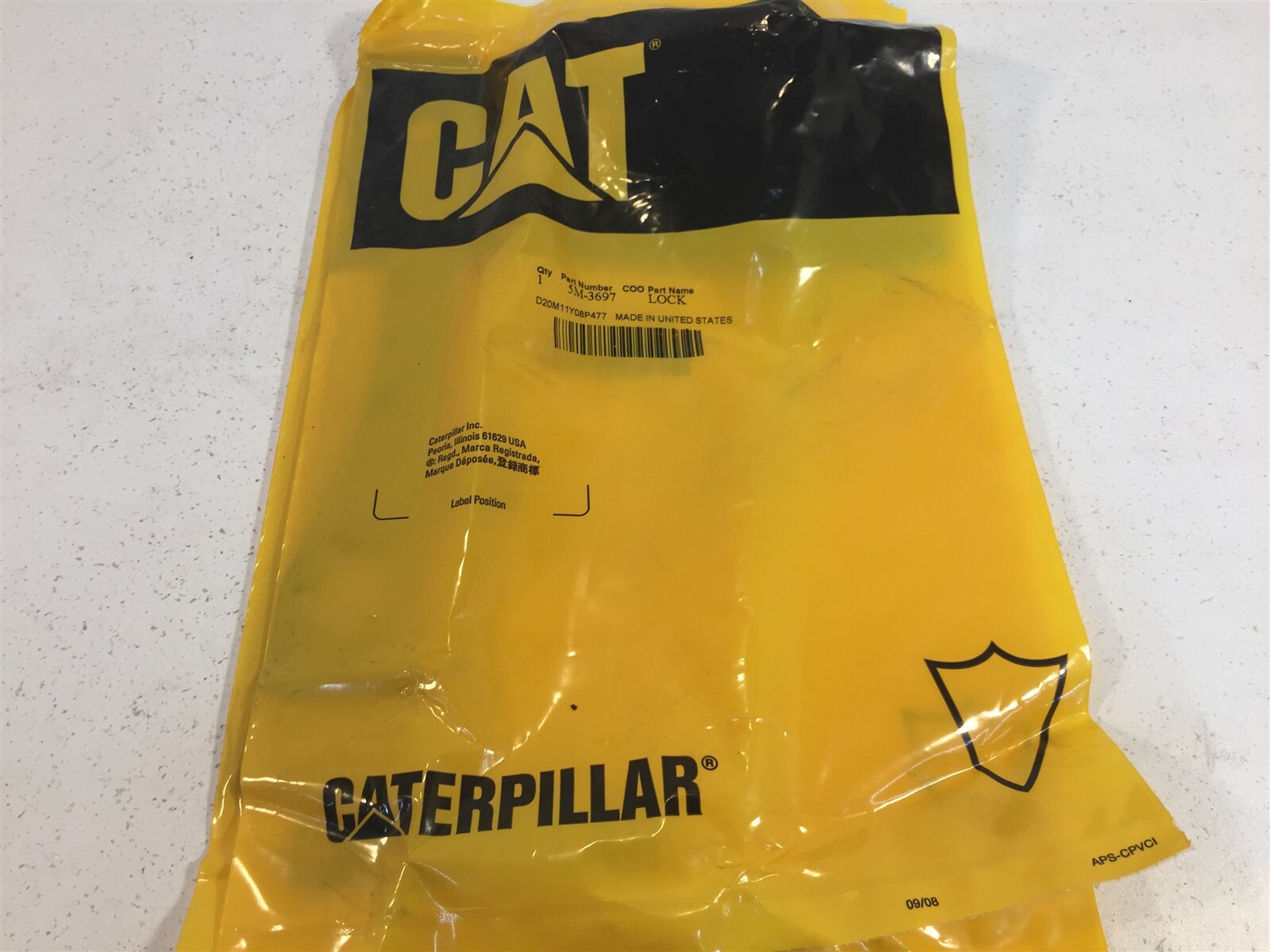 Genuine Caterpillar 5M-3697 Lock 5M3697