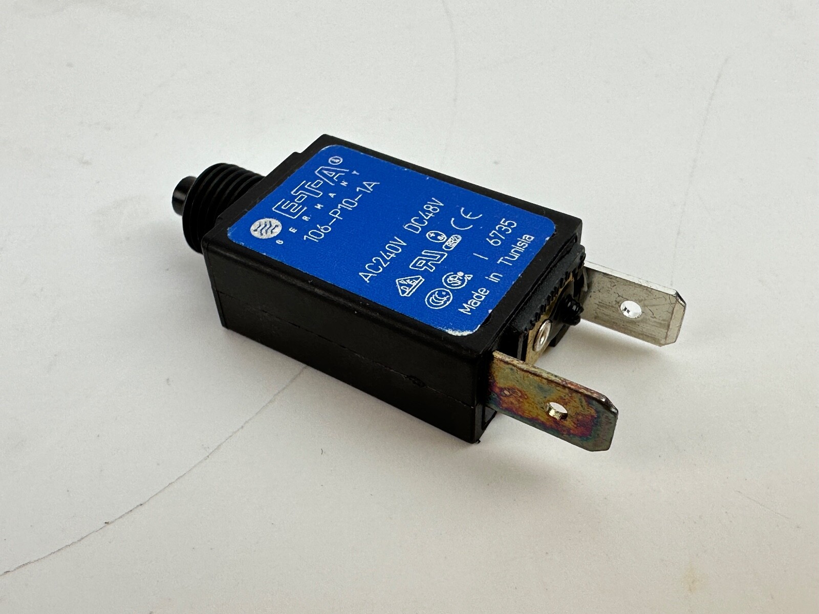 E-T-A Circuit Breaker 106-P10-1A 240VAC 48VDC 1A