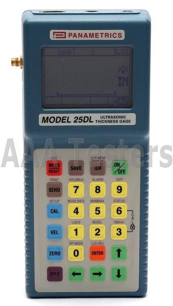 Panametrics Olympus 25DL MM Ultrasonic Thickness Gage Gauge 25 DL