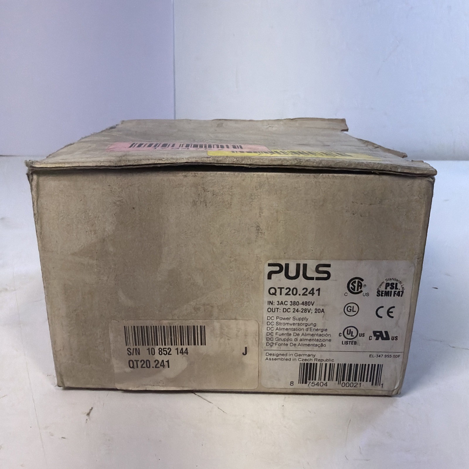 1PCS NEW PULS Power Supply QT20.241