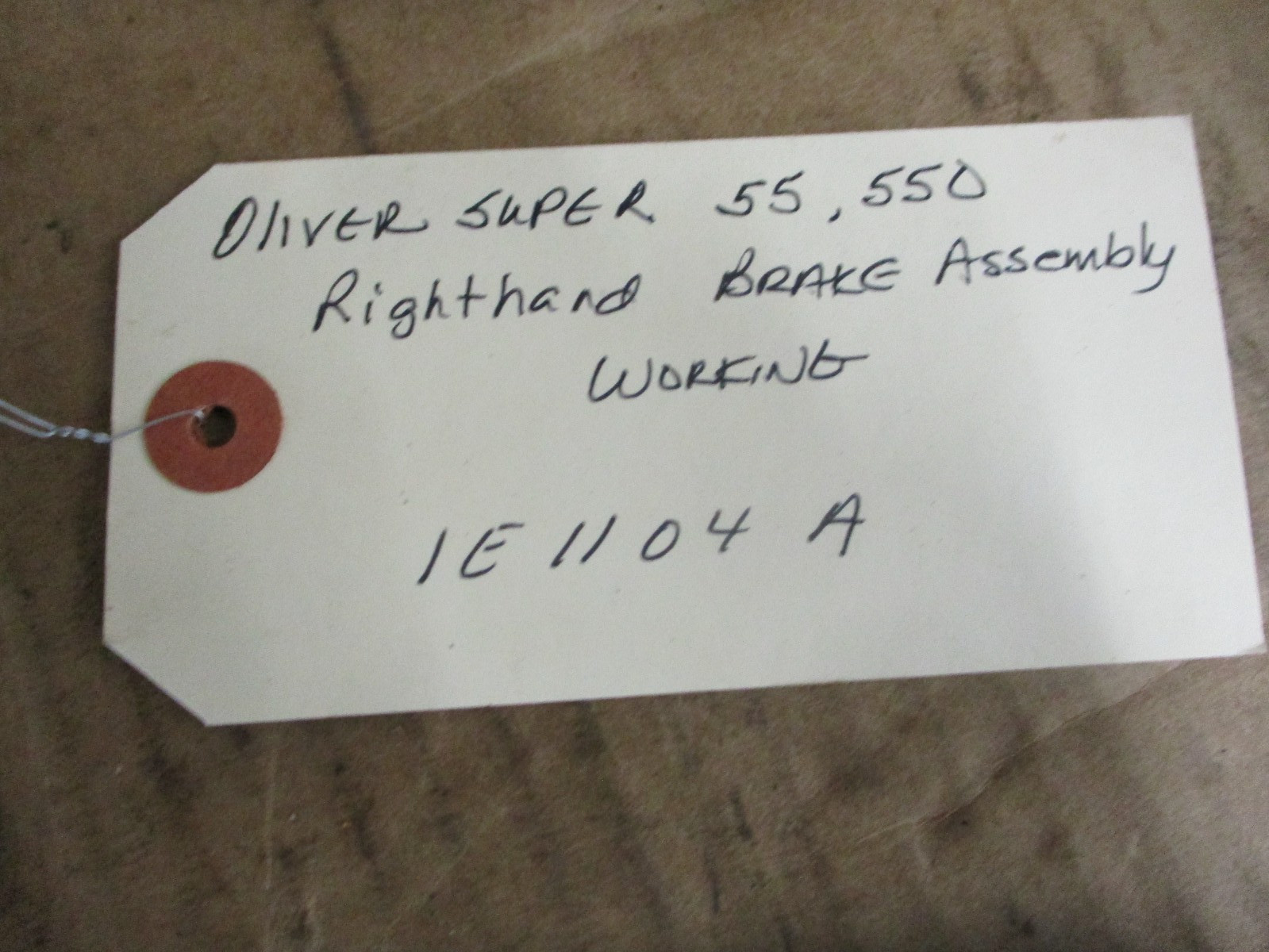 Oliver Super 55 Gas Tractor Right Hand Brake Assembly, Worked Fine 1E1104A
