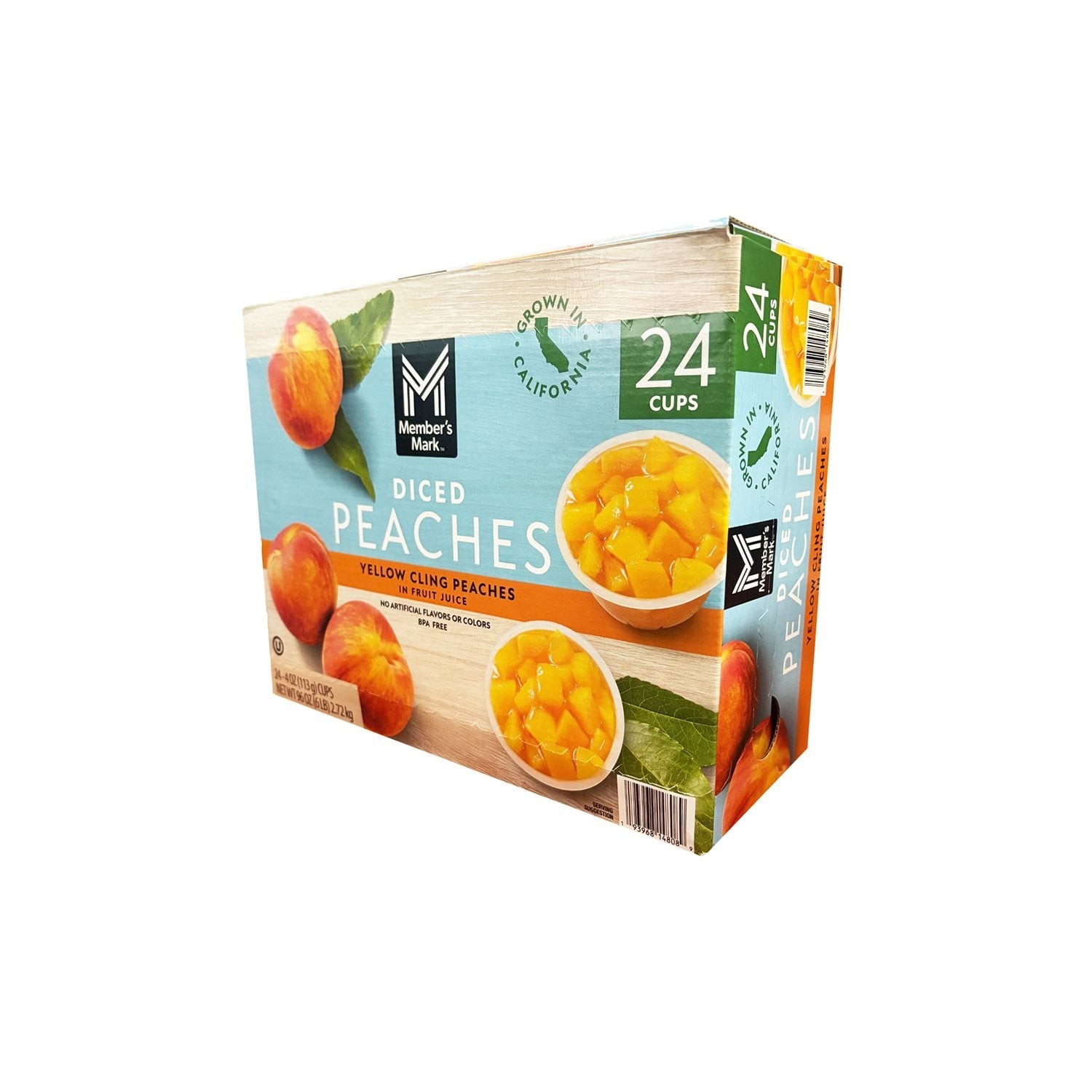 Member’s Mark Diced Peach Cups, 4 oz., 24 ct.