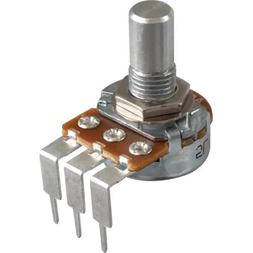 New Alpha 100KΩ Audio Potentiometer P/N R-VAM100KA-SS-PCL Solid Shaft