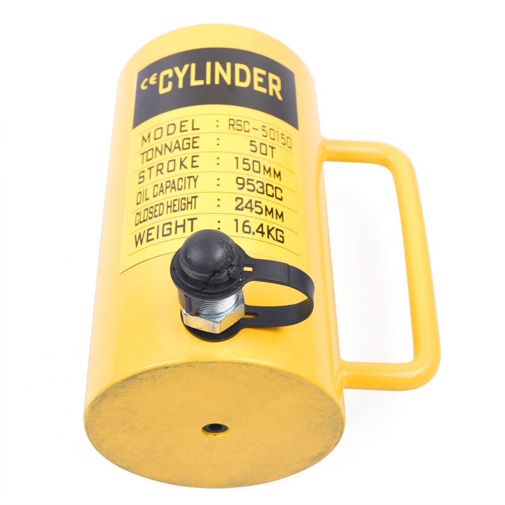 50 Ton Hydraulic Cylinder Jack Solid Ram 150mm/6 ” Stroke Single Acting USA