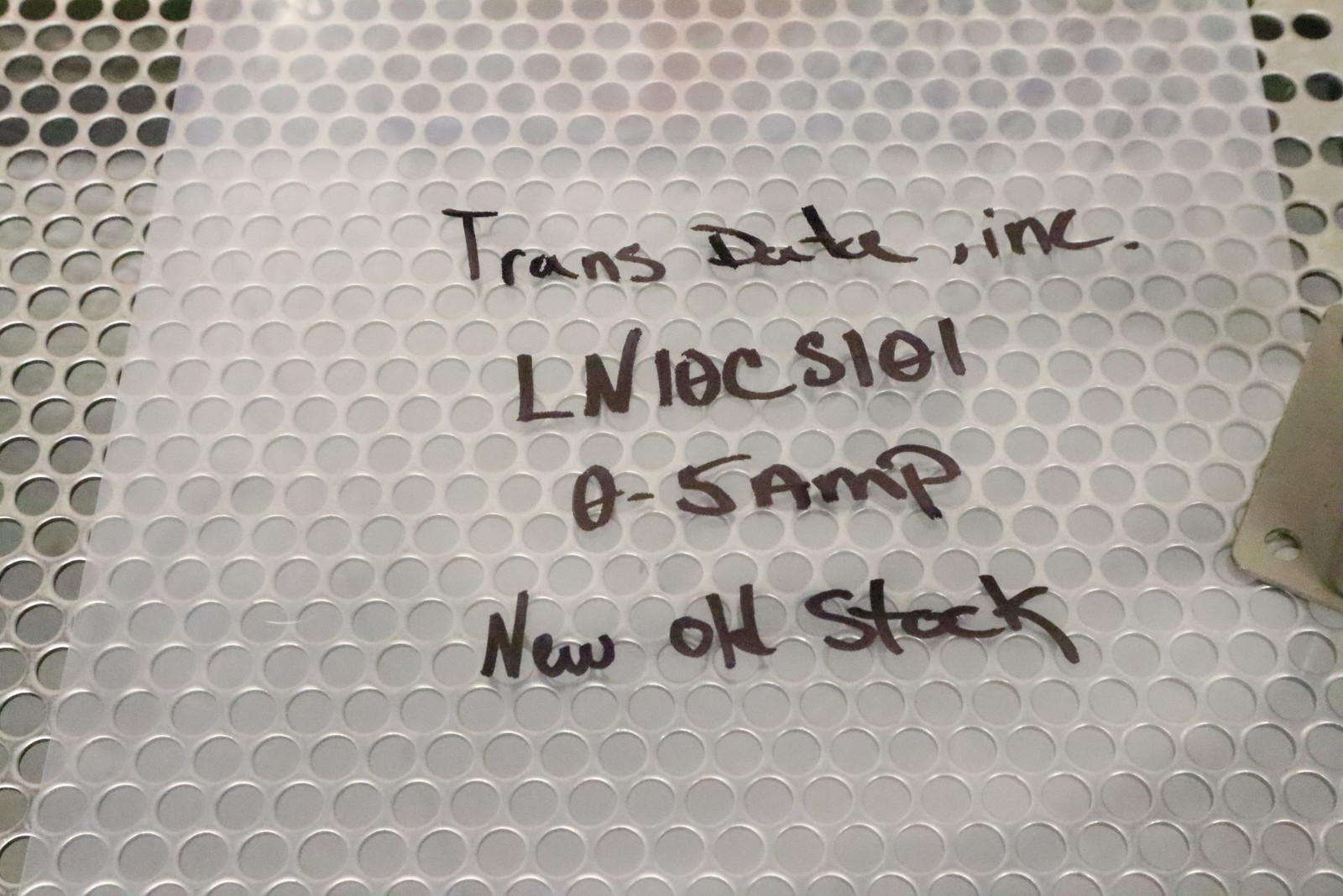 TRANSDATA LN10CS101 Current Transformer 0-5A 50-500Hz 0-1MA DC 0-10K Ohms New