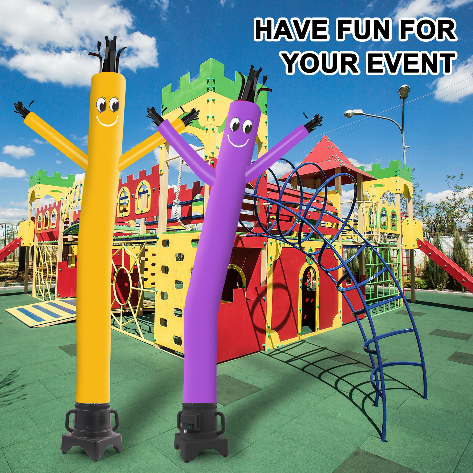 MOUNTO 8FT Inflatable Puppet Dancer with 1/3hp Blower Complete Set