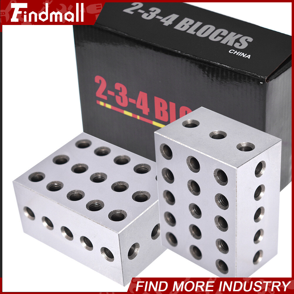 2 Matched Pair Ultra Precision 2-3-4 234 Blocks 23 Holes .0002″ Machinist