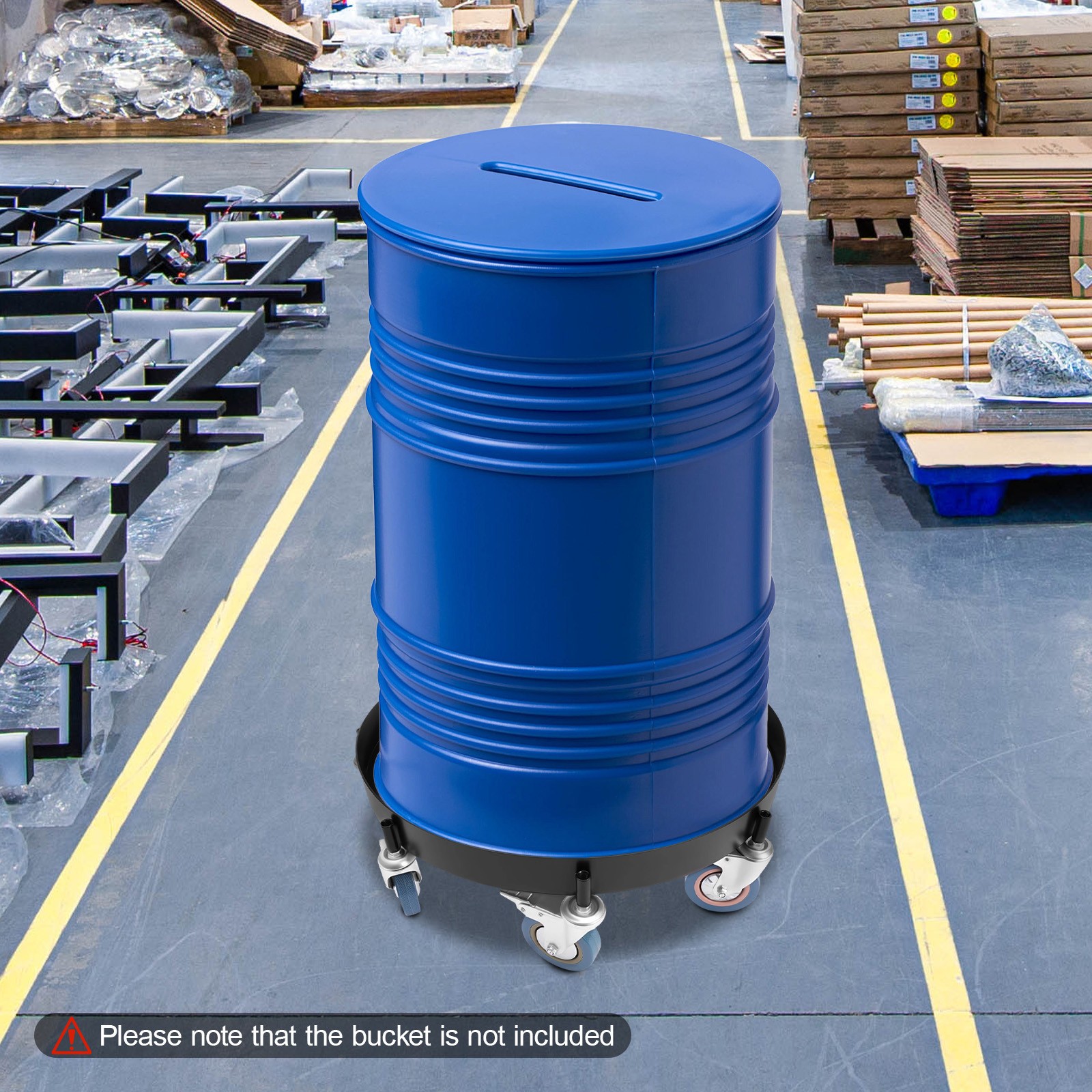 55 Gallon Drum Dolly Barrel Dolly Carts Drum Dolly With 8 Wheels Q235 Steel