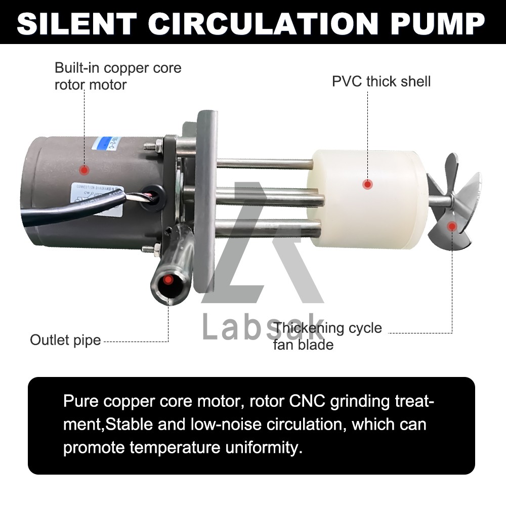 6L Lab High Temperature Circulator Machine 110V Oil Bath Circulating Heater US