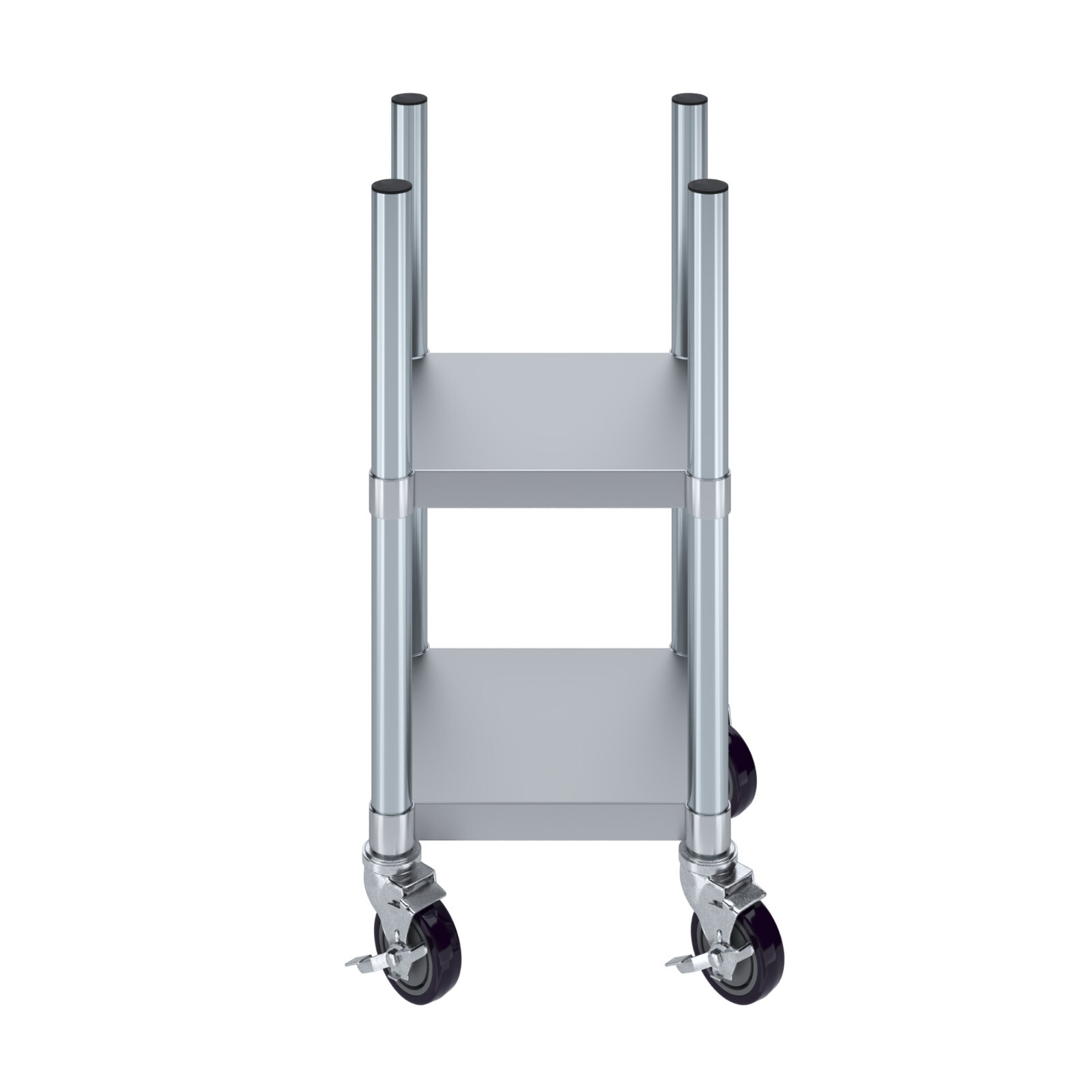 14 in. x 14 in. Stainless Steel Rice Warmer Stand with Wheels