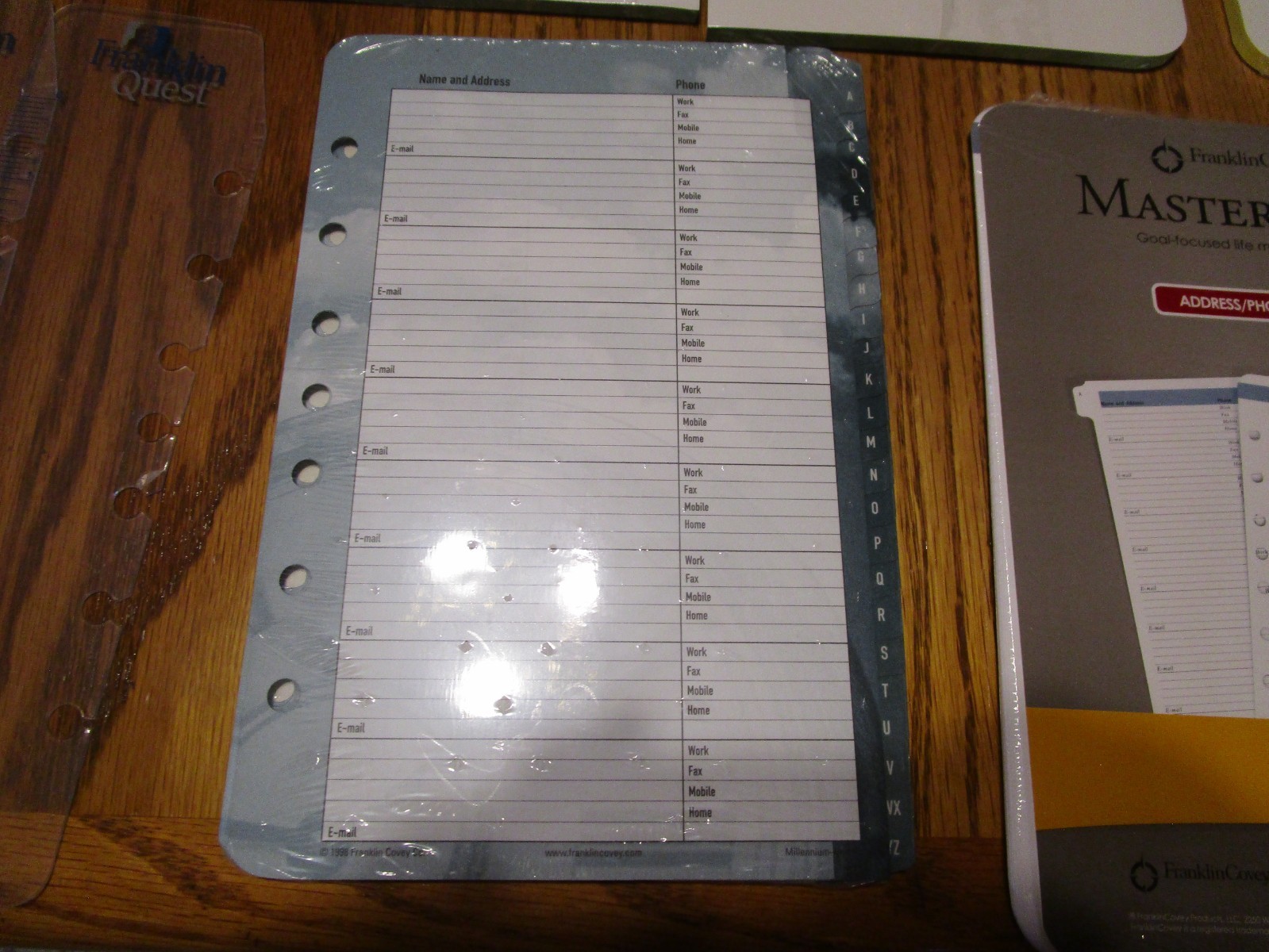 6 FRANKLIN COVERY QUEST MISCELLANEIOUS REFILL PAGES FOR PLANNERS NIP