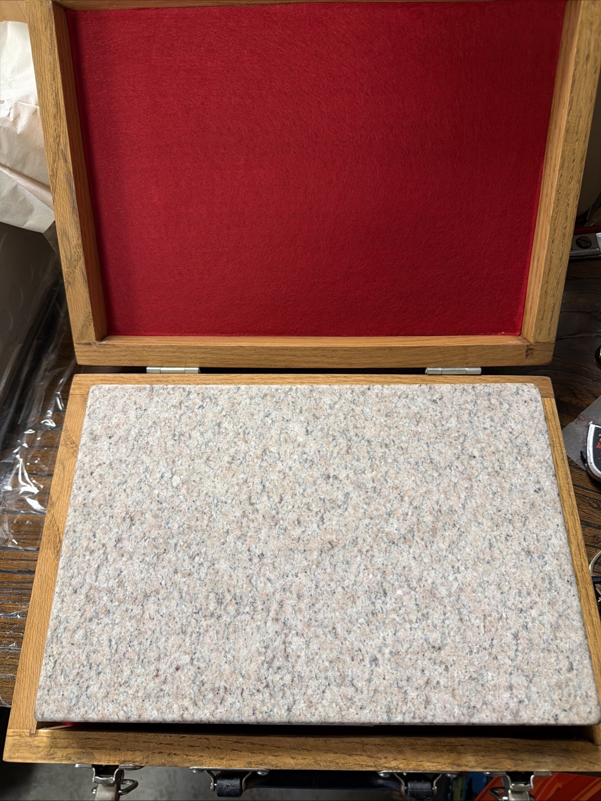 Starrett 12” x 8”Granite Surface Plate Grade A w/ Case