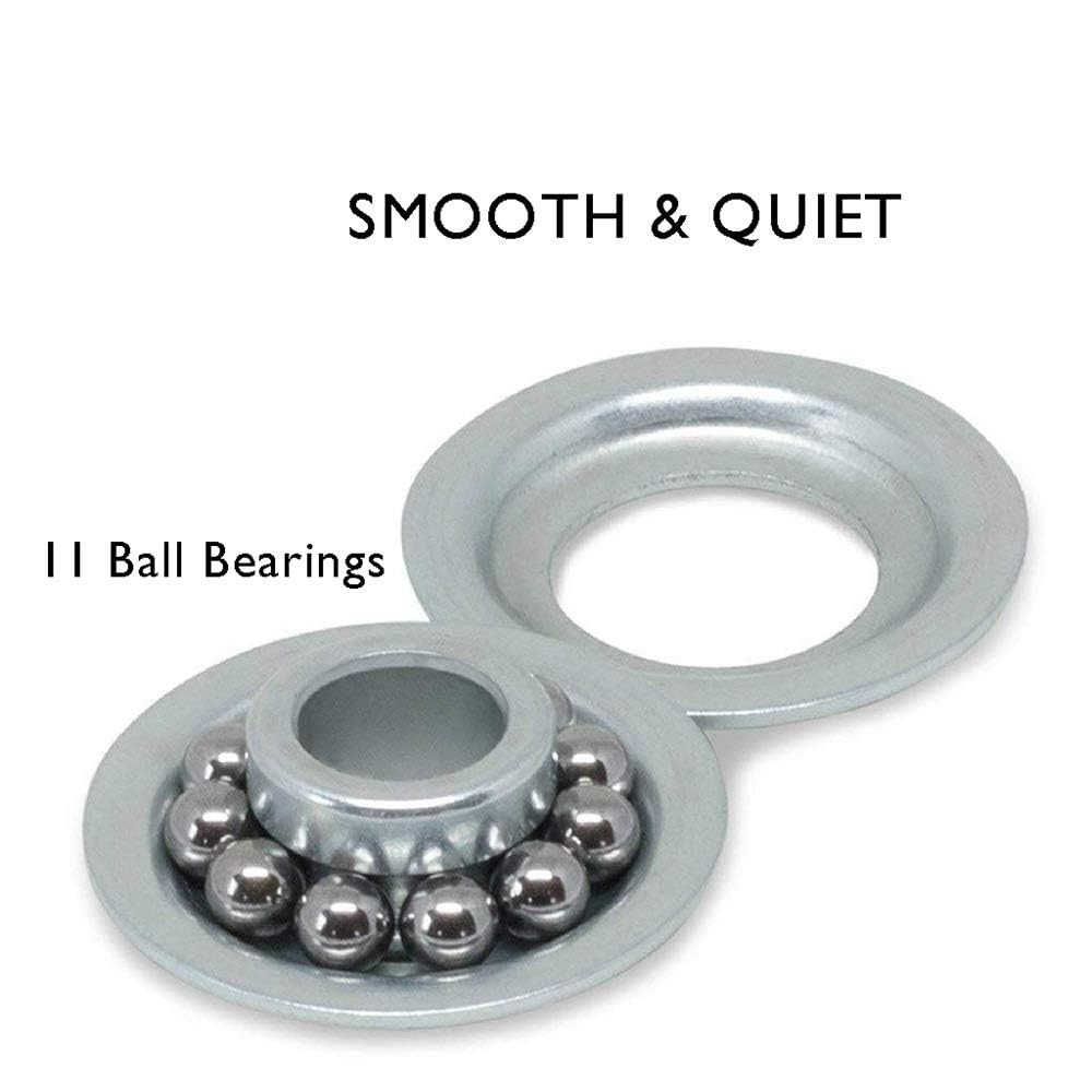 Durable & Quite 6200ZZ Ball Bearing Nylon Garage Door Castors with 11 Balls, 10.2 cm…