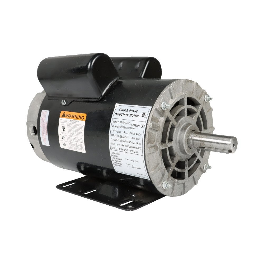 5 HP 1Phase Compressor Duty Electric Motor 230V 3450 RPM Frame-56HZ 7/8” Shaft