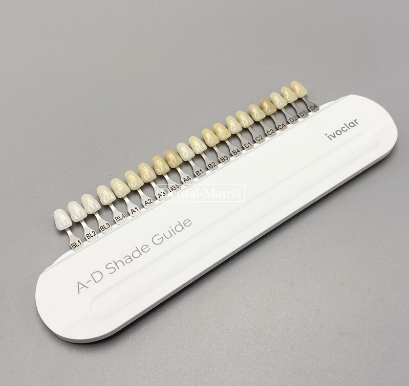 Ivoclar Vivadent Dental Teeth Shade Guide A-D 20 Colors Porcelain Color Chart