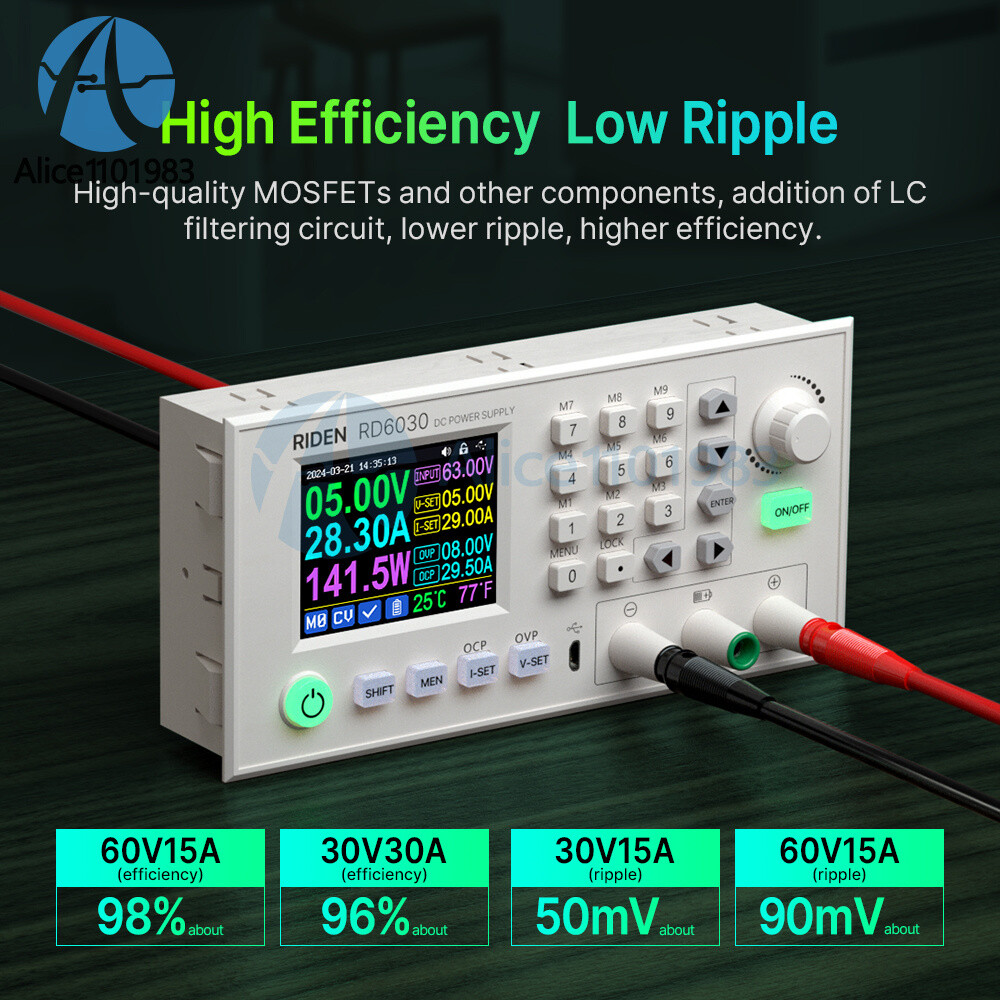 RD6030 RD6030W 60V 30A Digital Display Adjustable DC Regulated Power Supply
