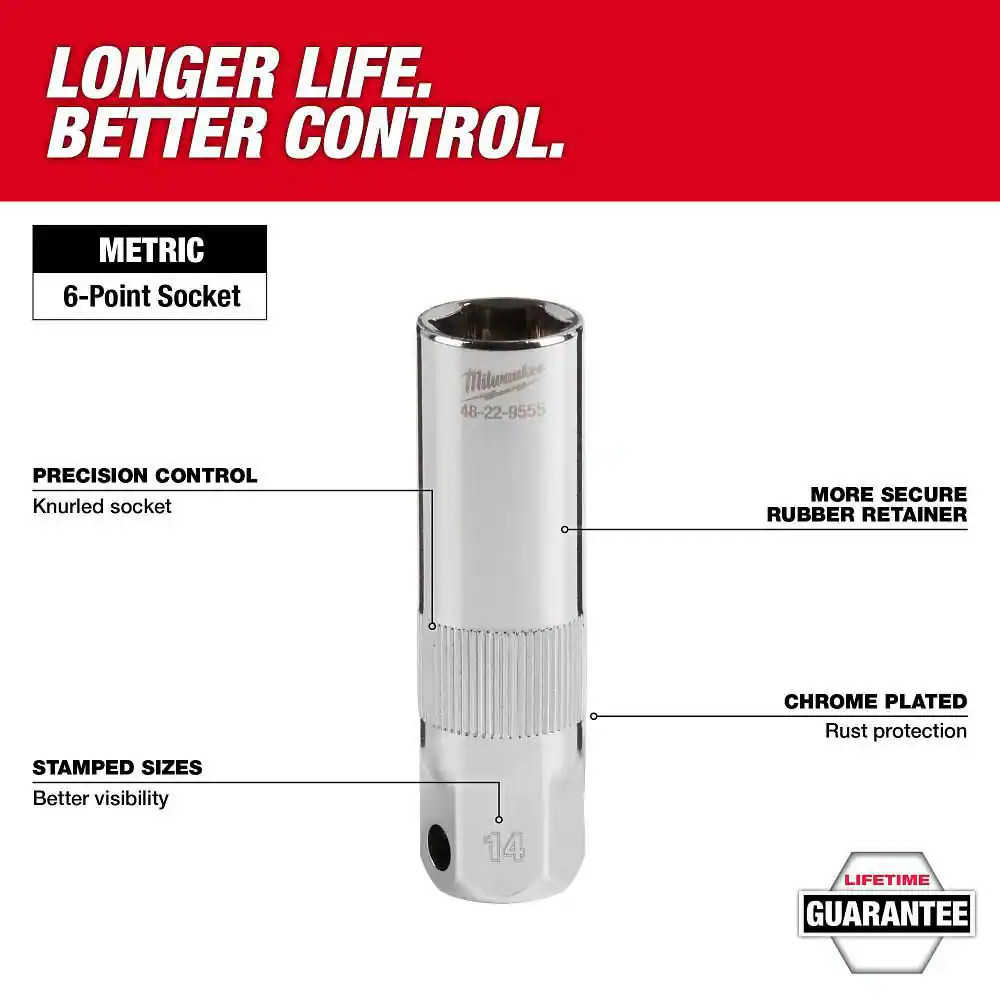 3/8 In. Drive 14 Mm Spark Plug Socket