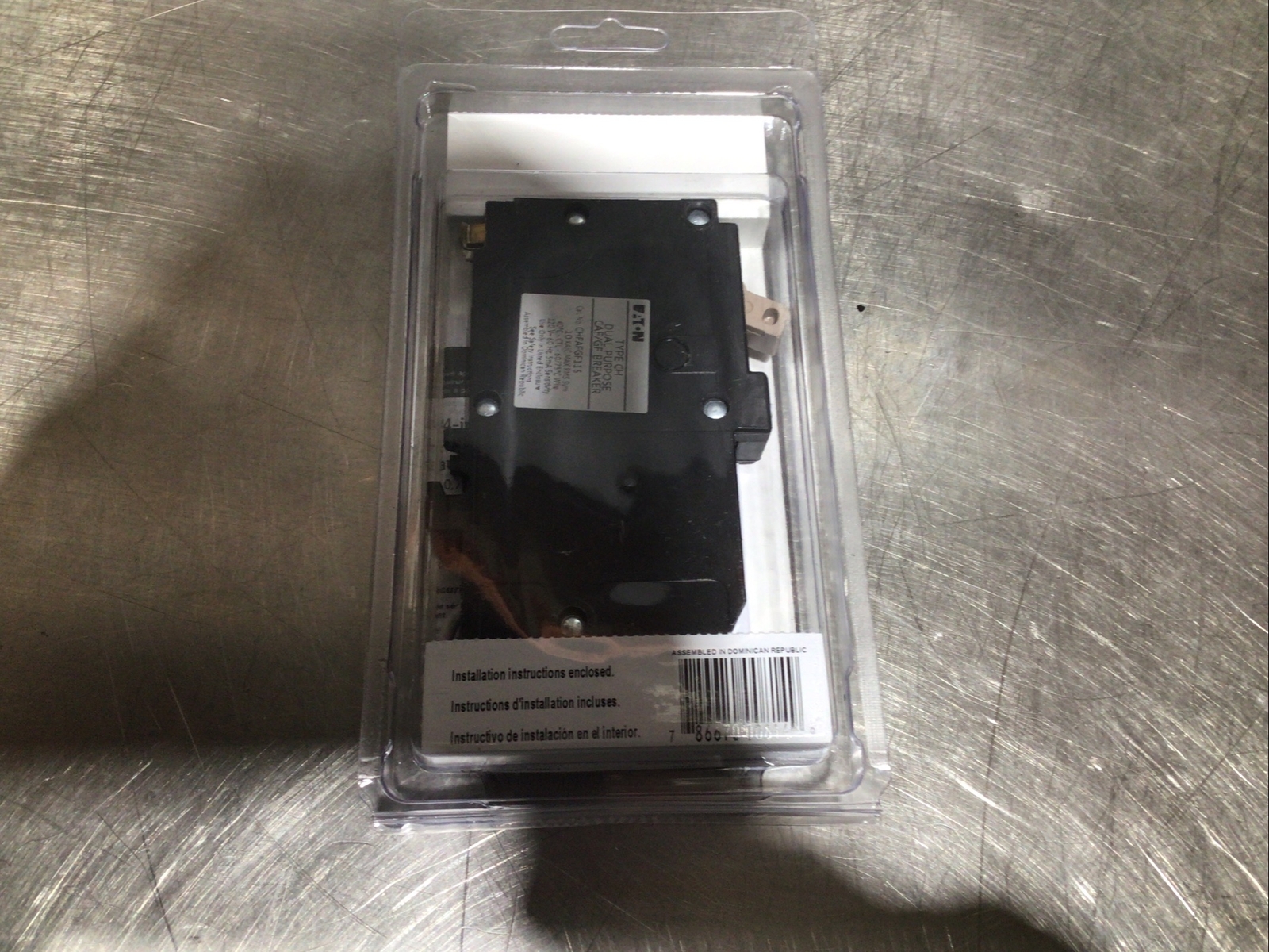 Eaton 15 Amp Dual Purpose Arc Fault/Ground Fault Circuit Breaker – CHFAFGH115CS