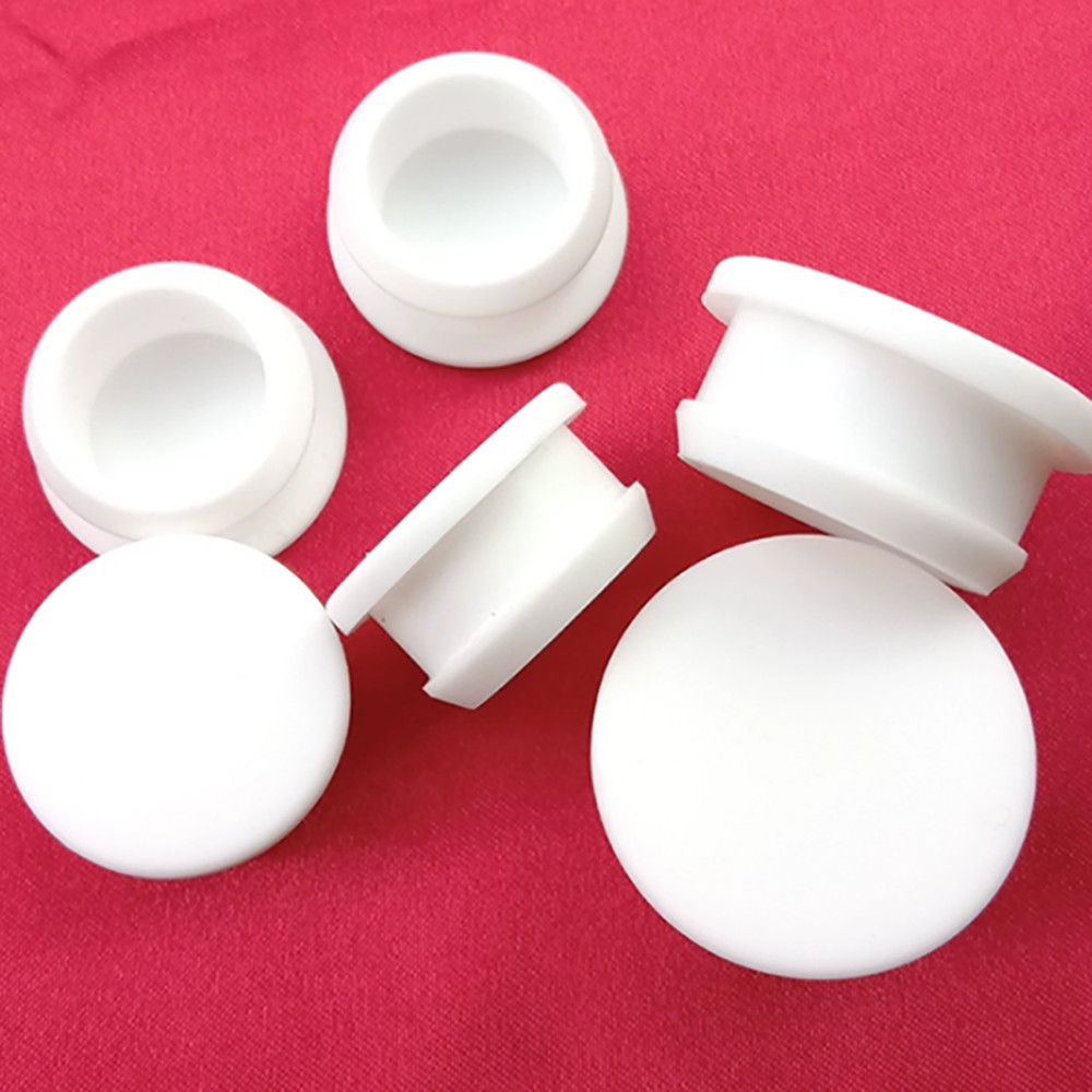 Black / White Snap-On Hole Plug Silicone Rubber Blanking Seal Bung Pipe Tube