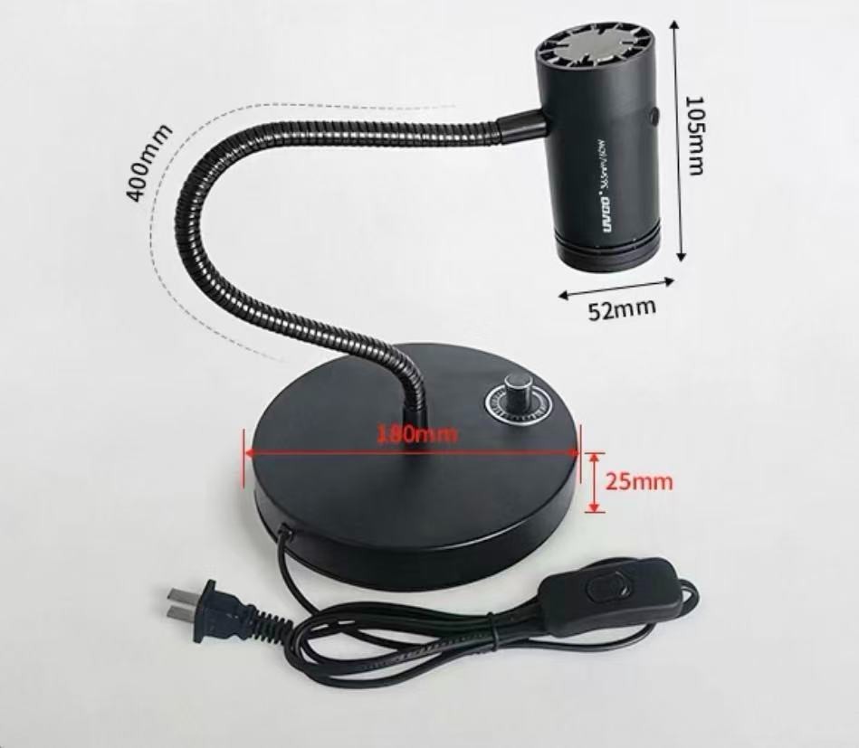 Table lamp energy adjustable air-cooled UV curing lamp 60W 365nm/395nm/405nm