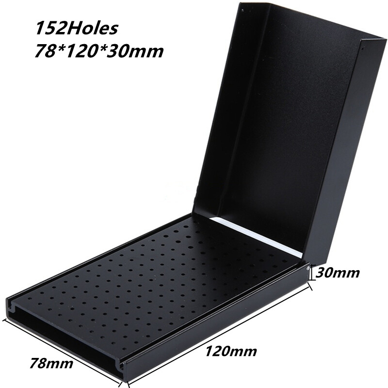 Dental Bur Holder Block Disinfection Box Aluminium Autoclave 24/76/152 Holes