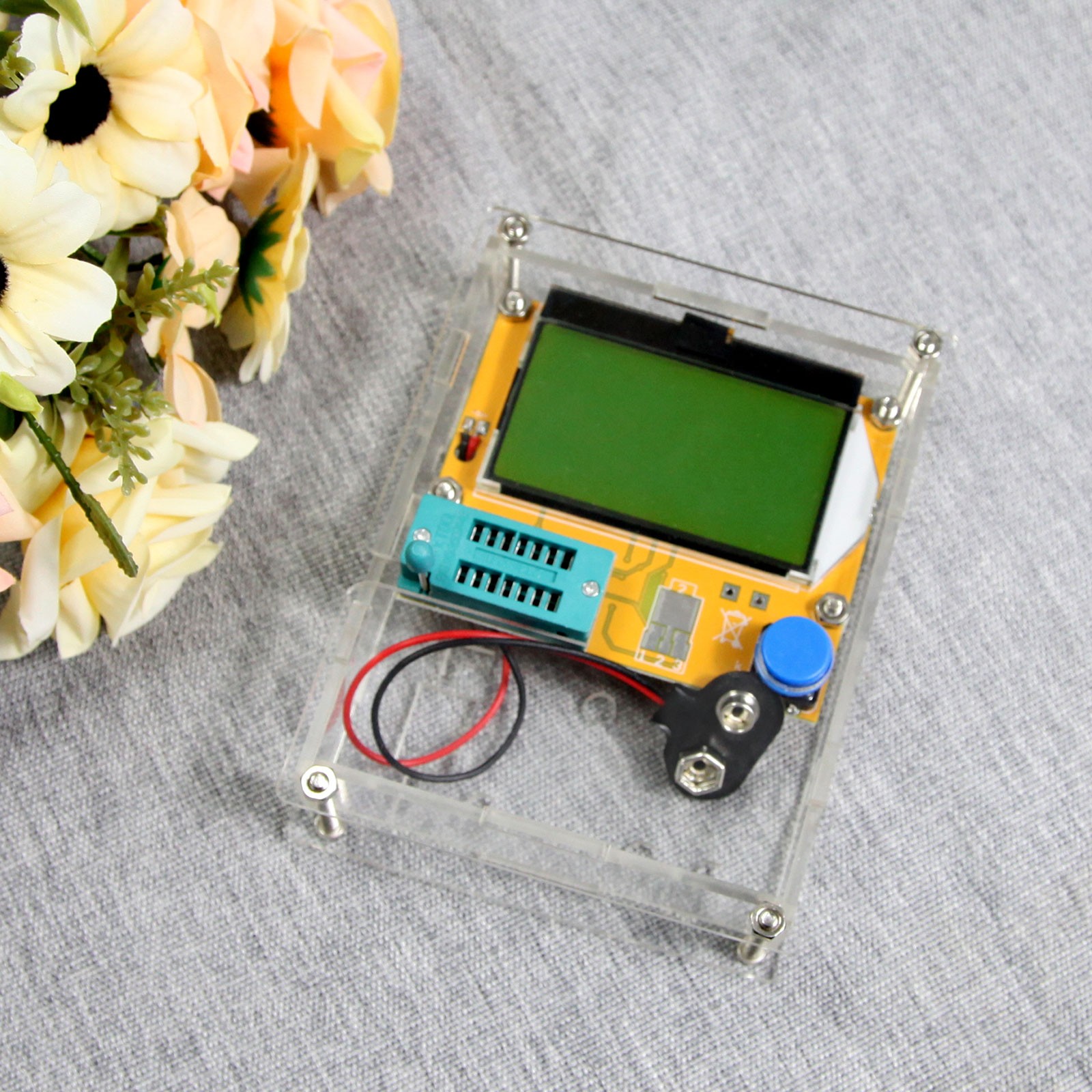 Digital LCD Component Tester Transistor Diode Capacitor Inductor Resistor Meter、