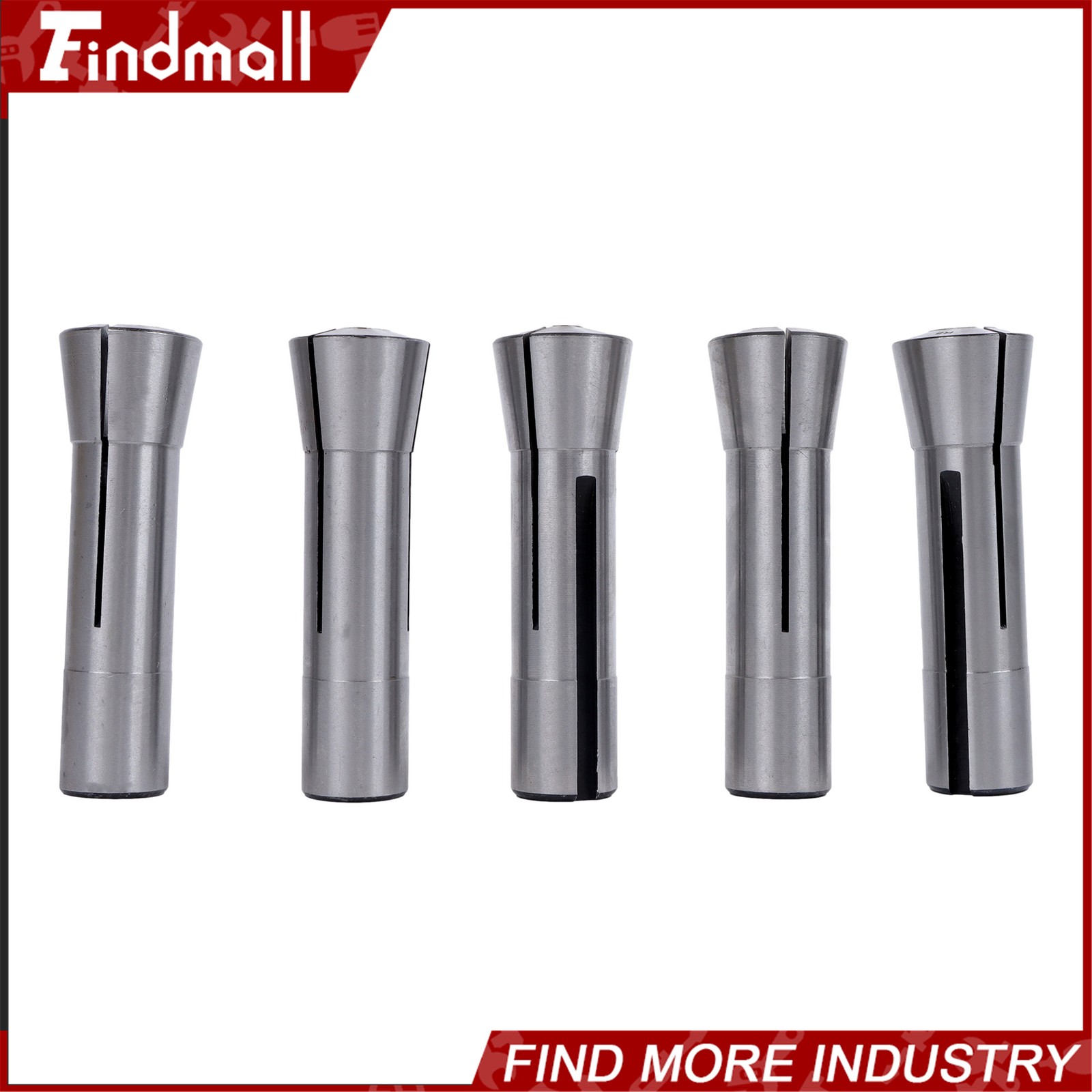 Findmall R8 Round Collet Set 25pc – 0.0005″ TIR Ultra Precision Industrial