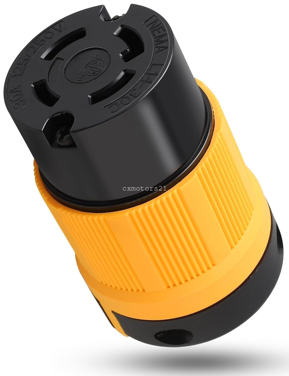 L14-30R Twist Lock 30 Amp 4 Prong Generator Female Plug for RV Power Transfer