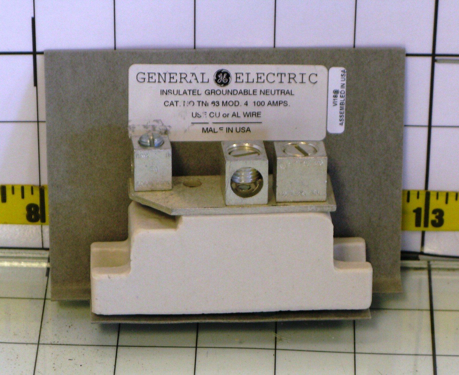 General Electric TN163 Insulated Groundable Neutral 600 volts 100 amps GE