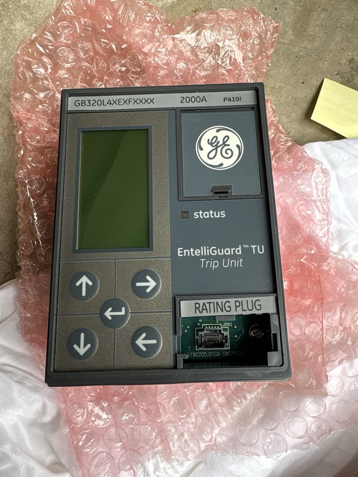 NEW GE EntelliGuard Trip Unit GB320L4X1XFXXXX 2000A NO RATING PLUG NO BOX***