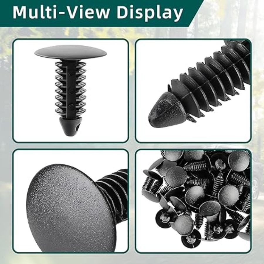 100Pcs 8mm Bumper Clips Auto Car Hole Plastic Rivets Fastener Retainer Clips Fen