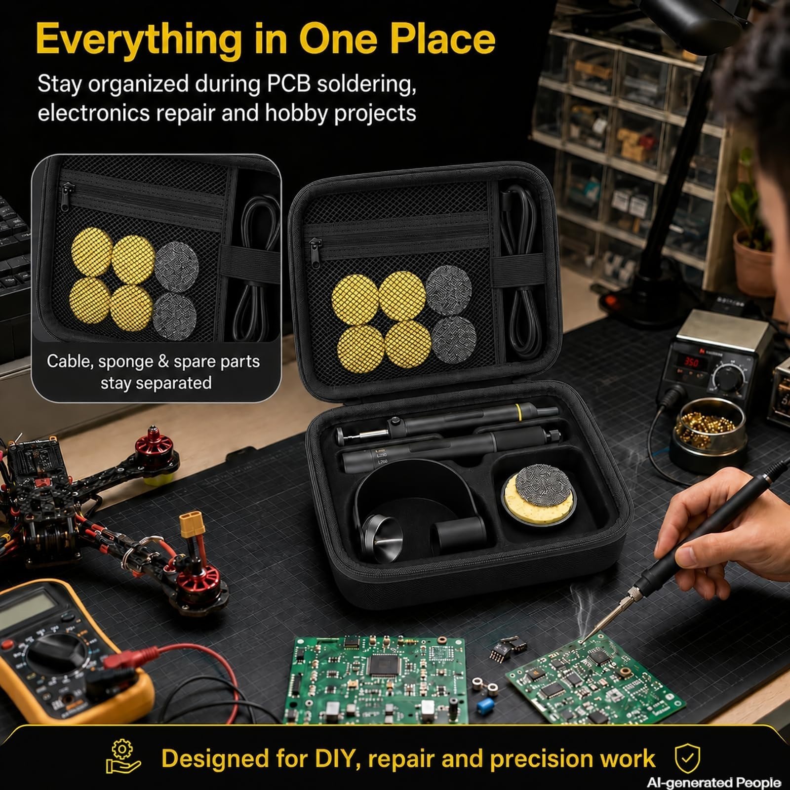 Againmore Carrying Case for Fanttik T1 Max Soldering Iron Kit