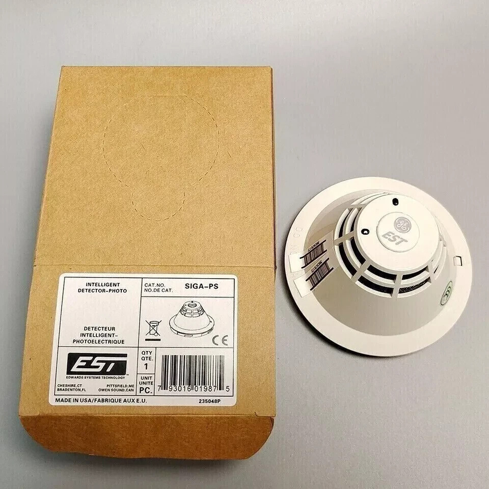 EDWARDS EST SIGA-PS PHOTOELECTRIC DETECTOR FIRE ALARM -FREE SHIPP